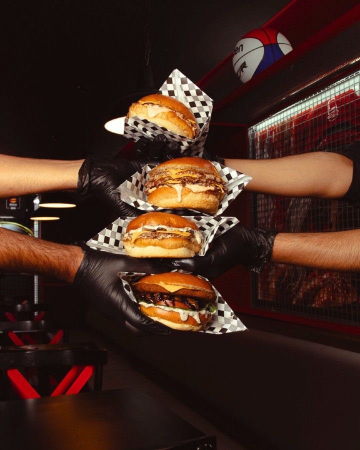 Juicy Buffalo smash burger